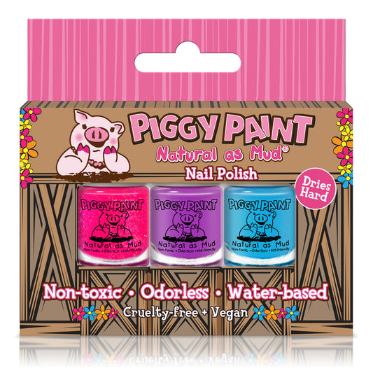 3 Polish Box Set Kids Non-toxic Nail Polish