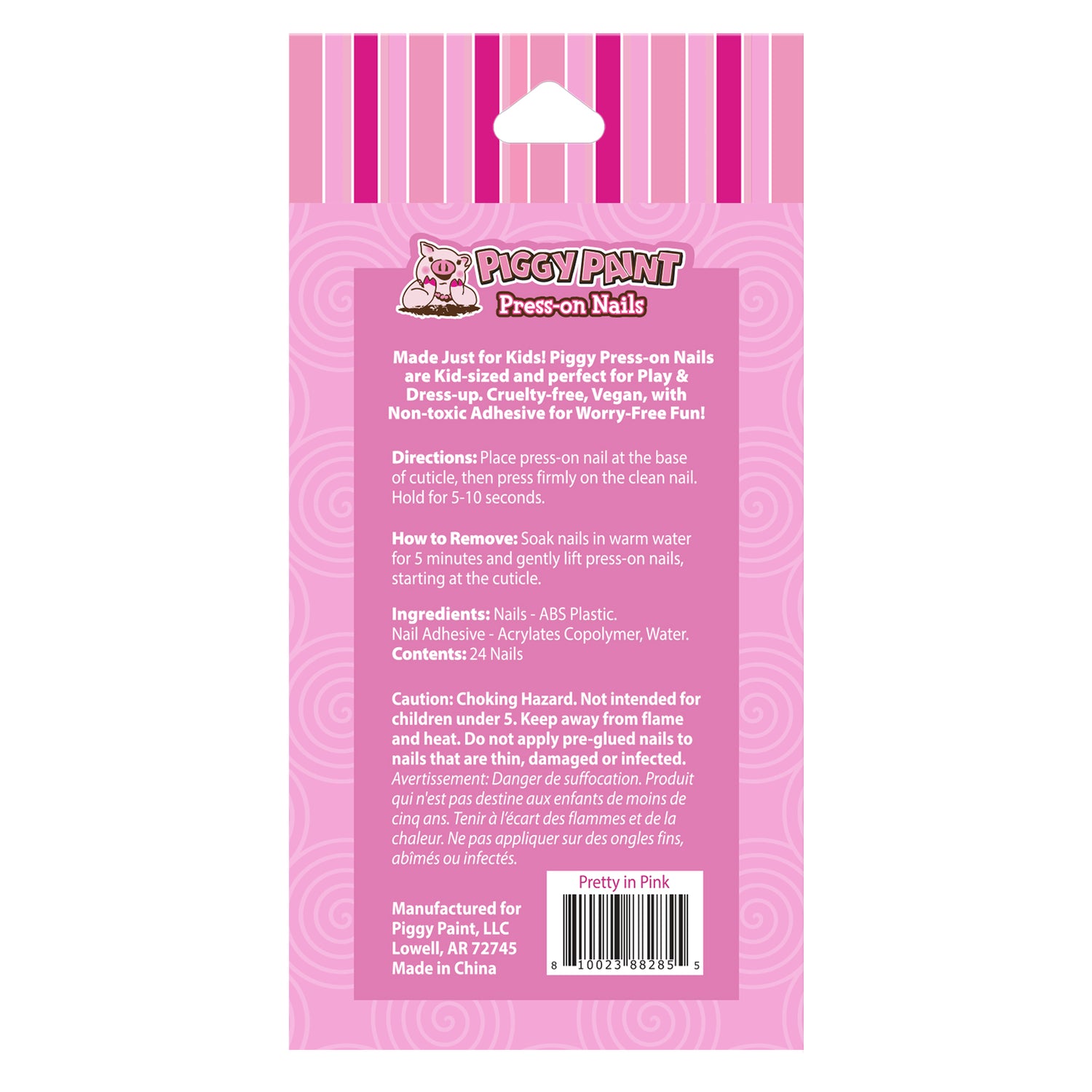 Pretty in Pink Piggy Press-on Nails Piggy Paint Pretty in Pink Piggy Press-on Nails Piggy Paint