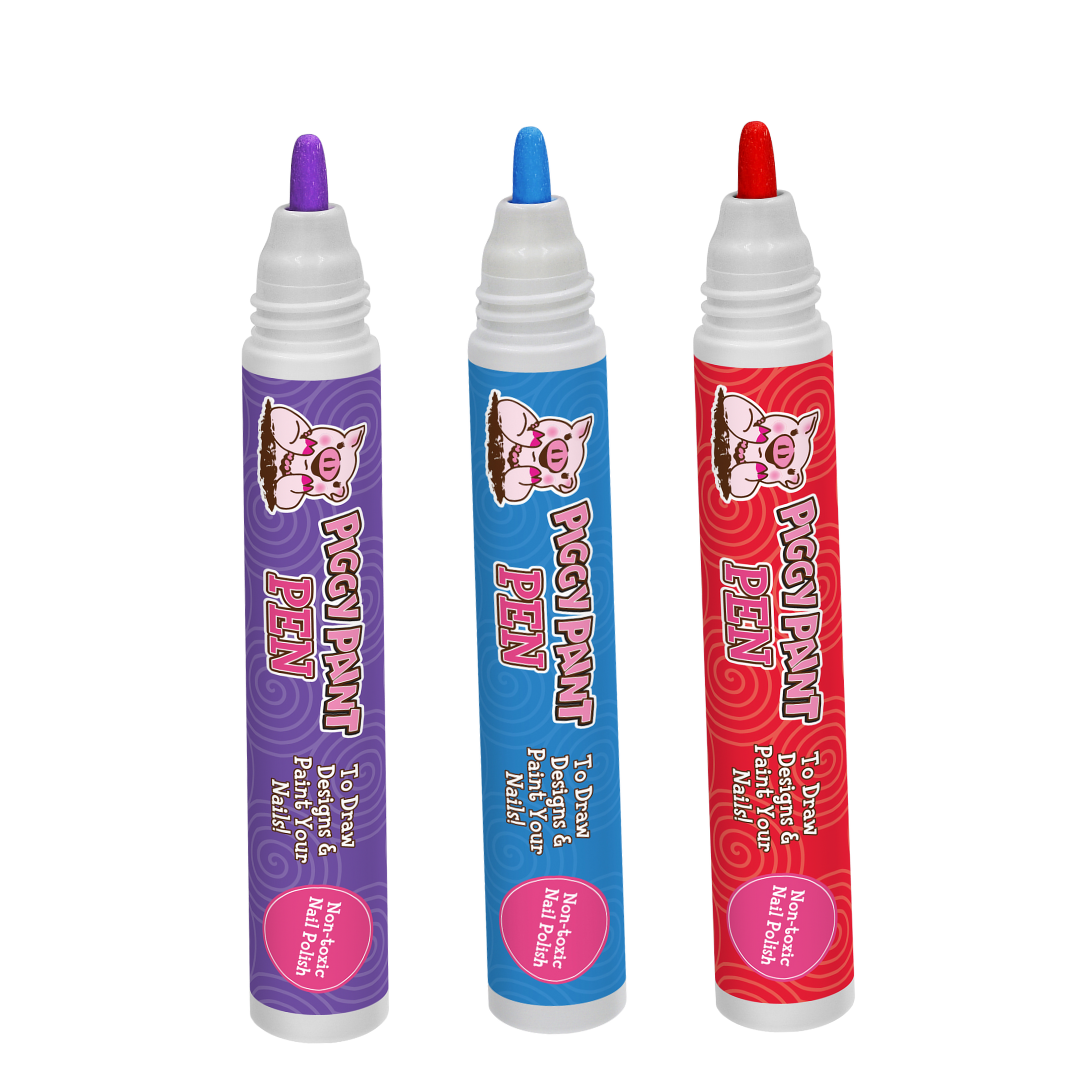 Princess Pop Pen 3-pack Kids Non-toxic Nail Polish