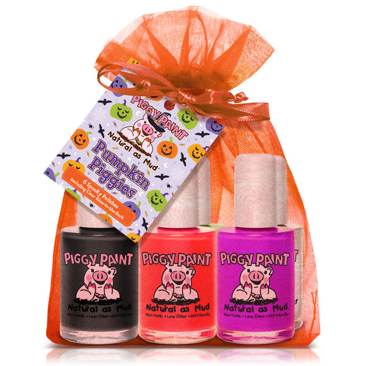 Pumpkin Piggies Gift Set - Kids Non-toxic Nail Polish
