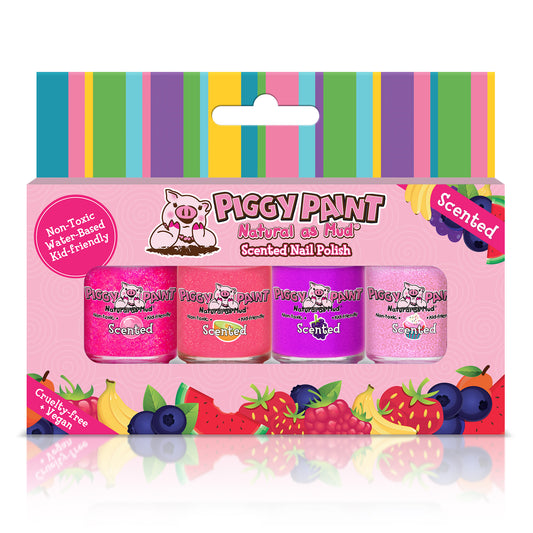 Scented Lucky Lollipop 4 Polish - Gift Set - Kids Non-toxic Nail Polish