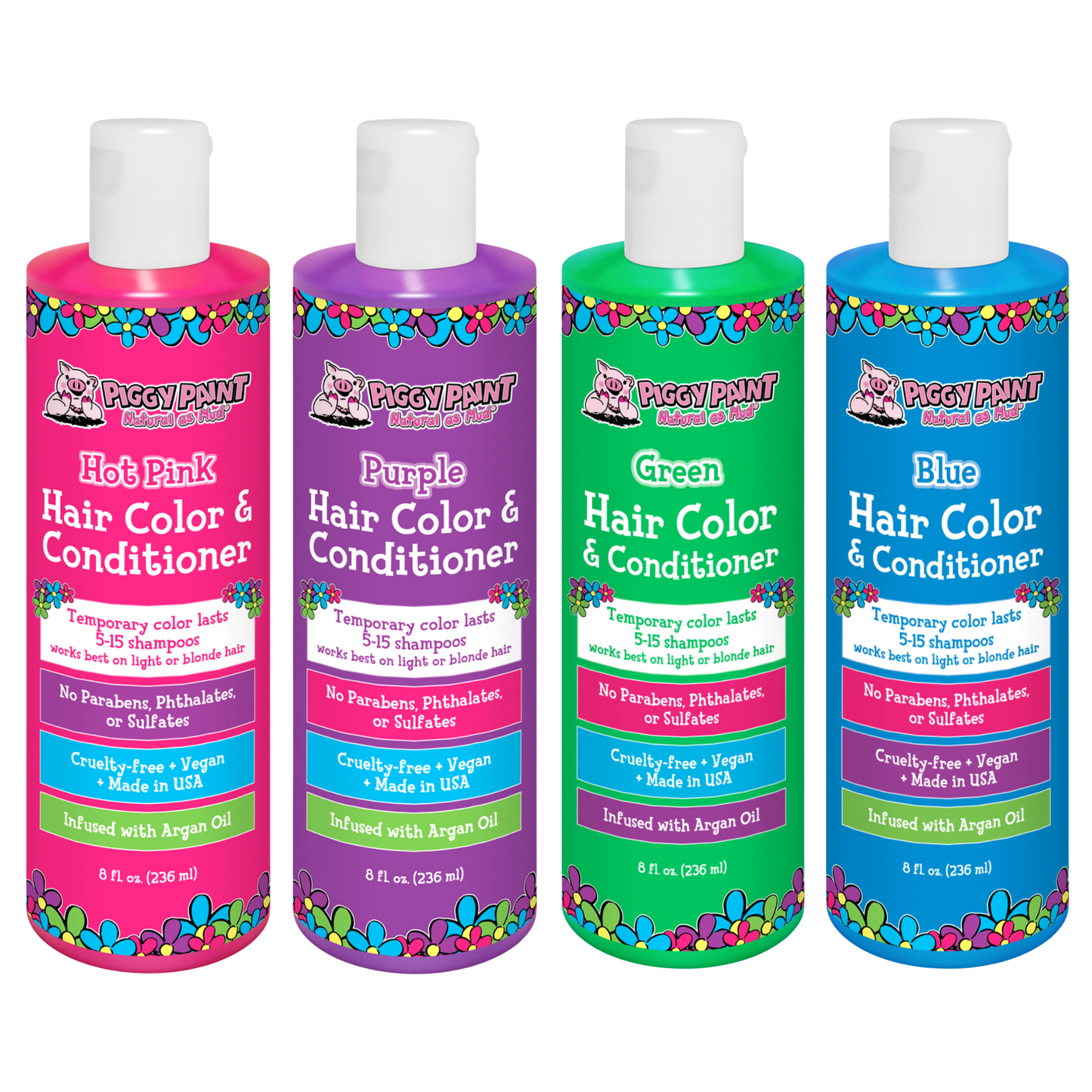 Rainbow Hair Color 4-pack Bundle