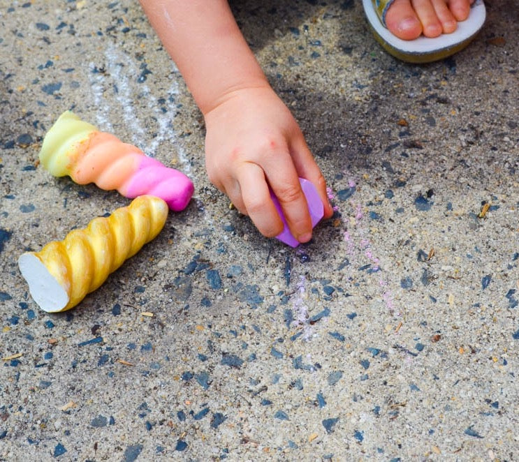 Rainbow Unicorn Horn | Twee Handmade Sidewalk Chalk