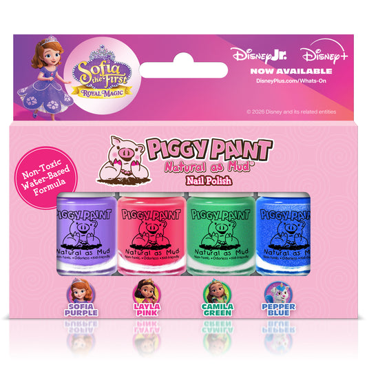 Sofia the First 4-Polish Box Set - Kids Non-toxic Nail Polish