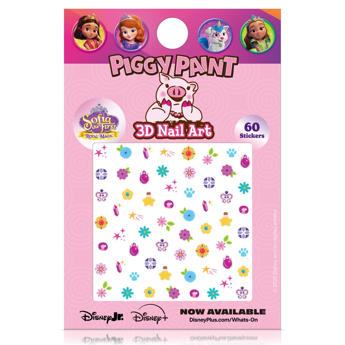 Sofia the First Nail Art Stickers - Kids Non-toxic Nail Polish