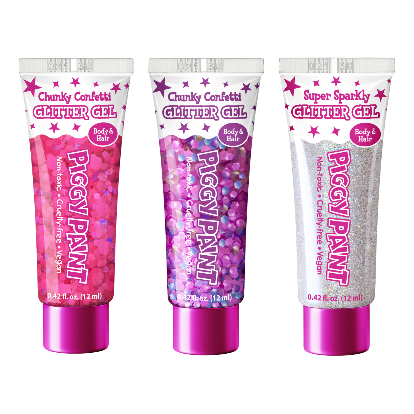 Glitter Gel Display – 24 Glitter Gels - Wholesale