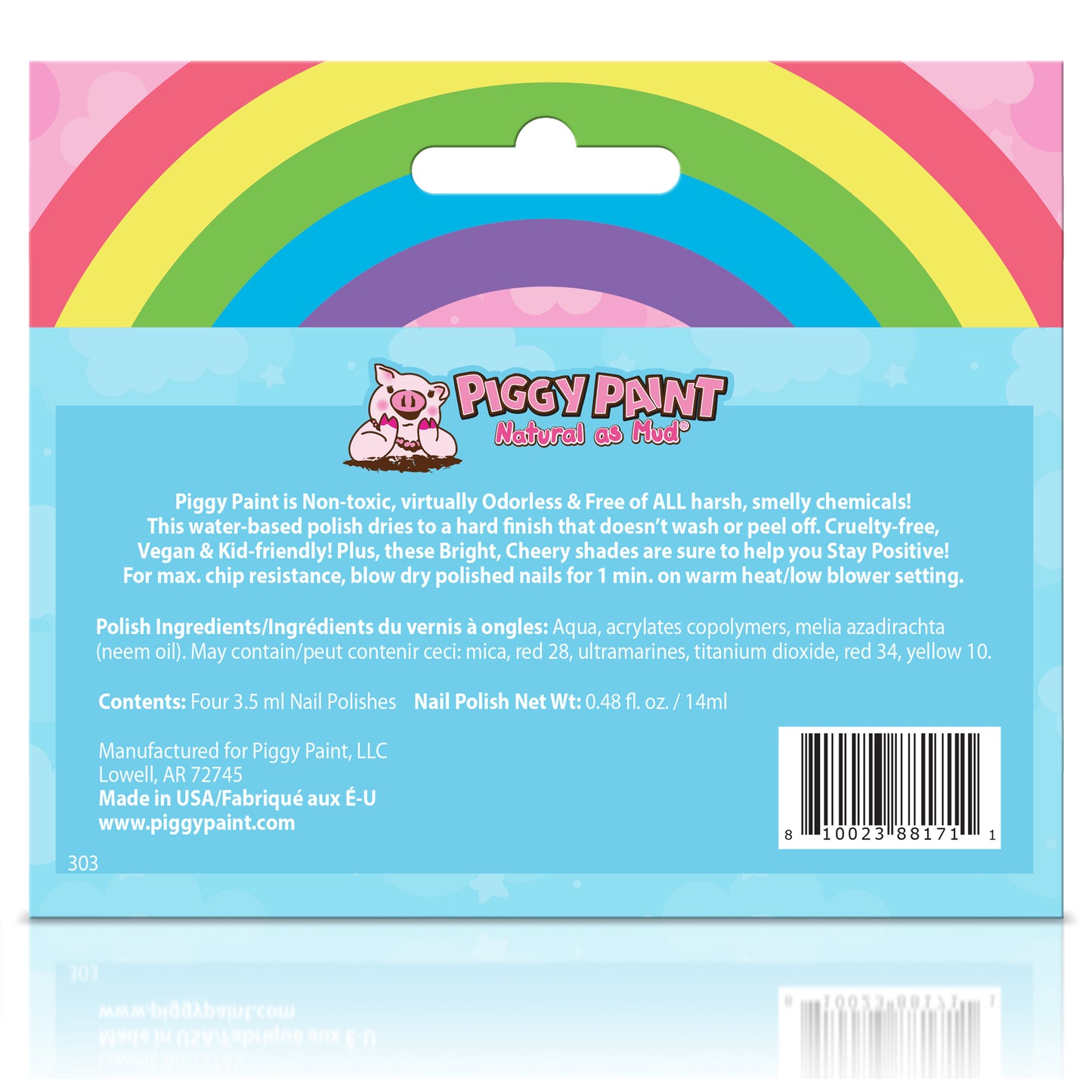 Rainbow 4 Polish Box Set - Piggy Paint