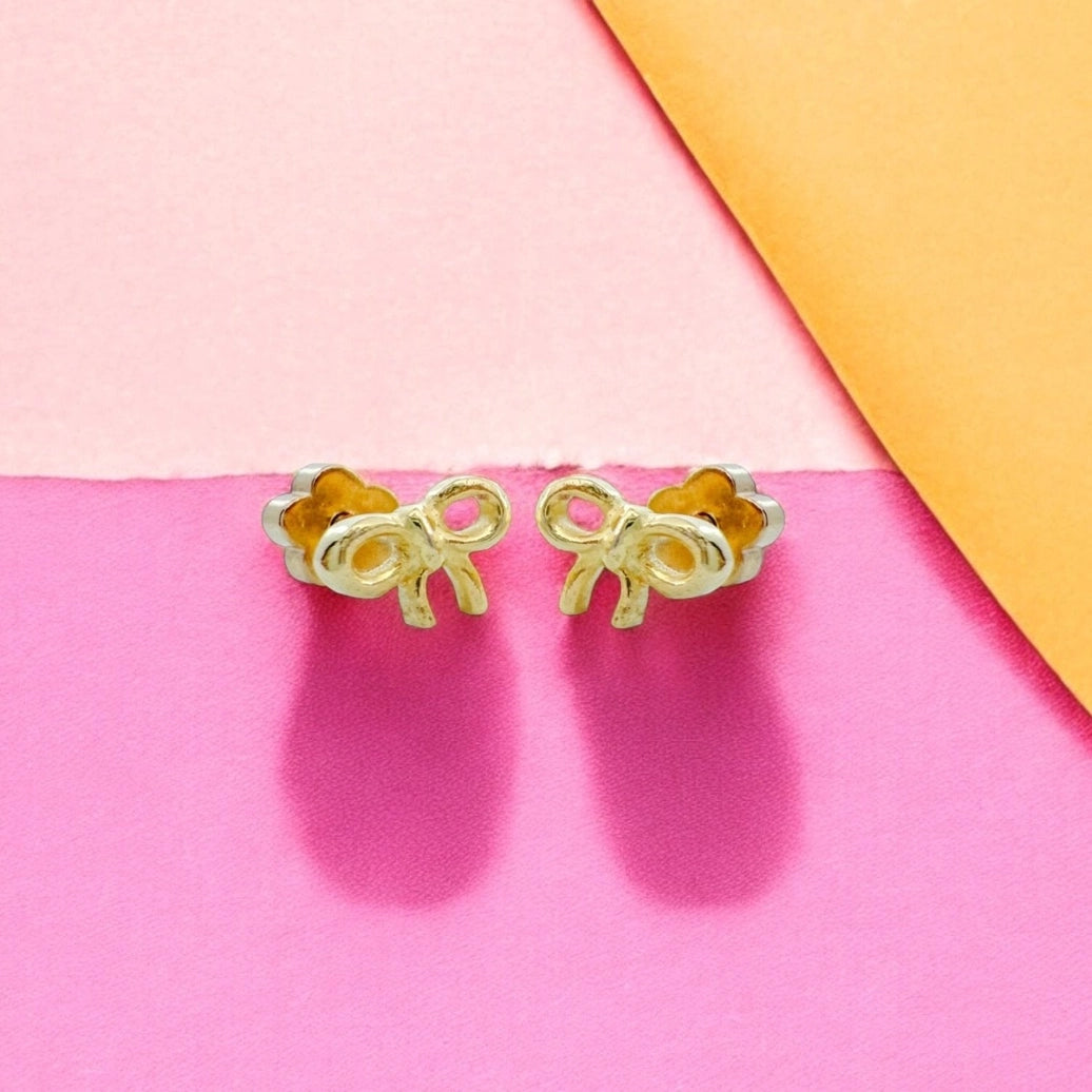 Bow Tiny Stud Kids Earrings - ETHICGOODS