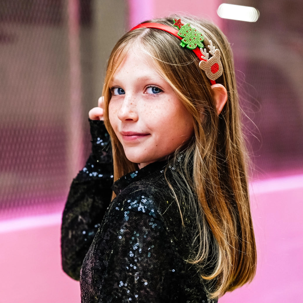 Christmas Charm Headband and Hair Clips - Frog Sac