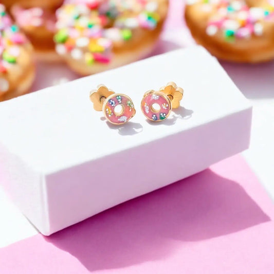 Sprinkle Donuts Tiny Stud Kids Earrings - ETHICGOODS