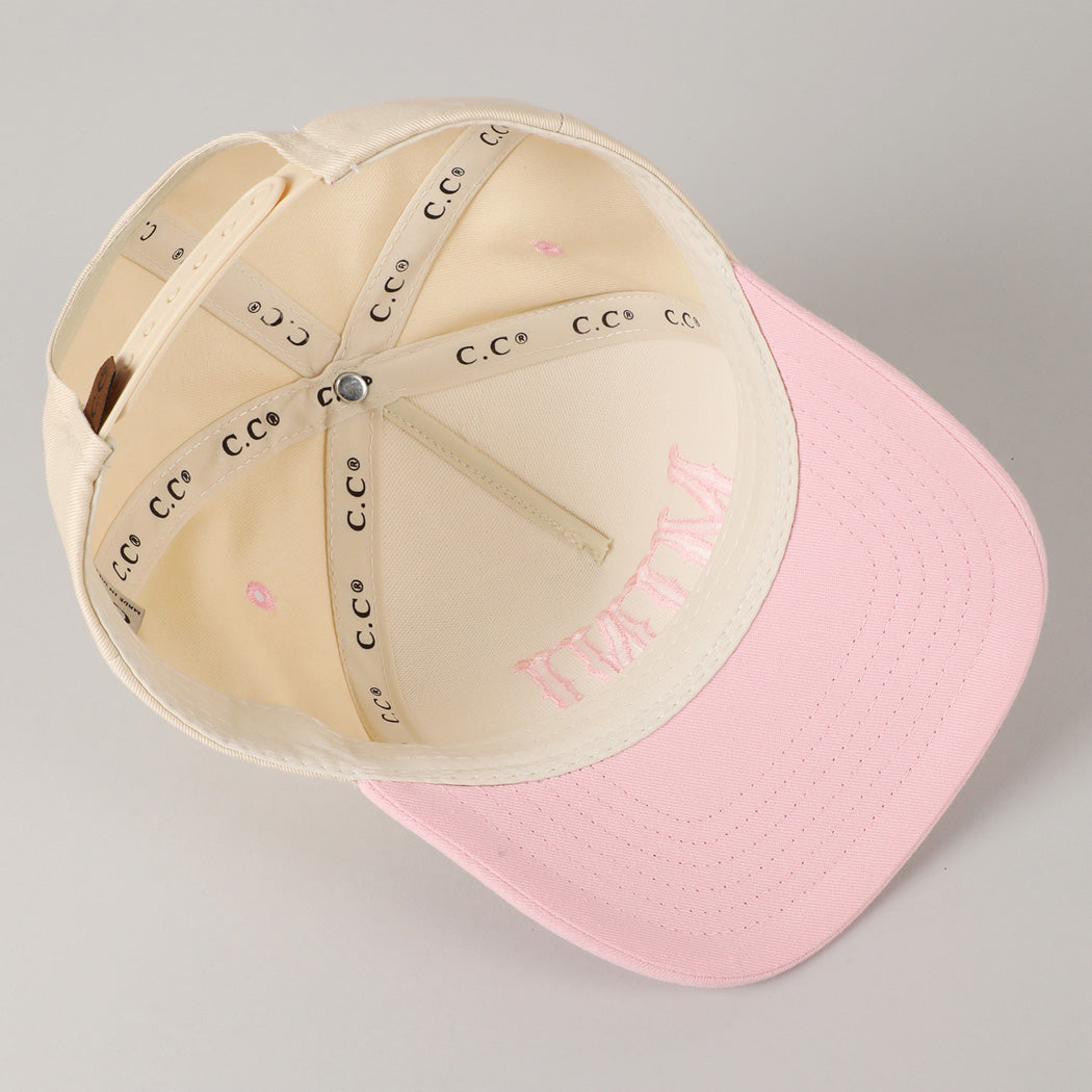 Mini Lettering Embroidery Two-Tone Baseball Cap For Kids