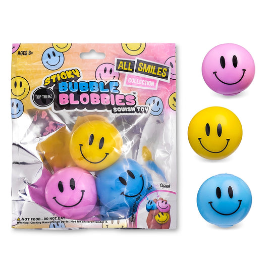 Sticky Bubble Blobbies - Happy - Top Trenz Inc