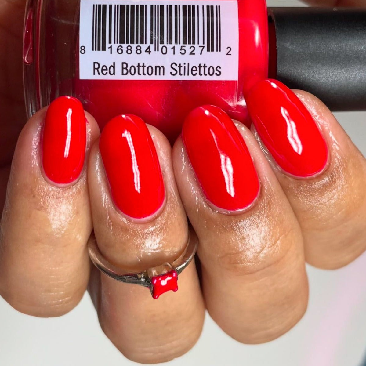 Red Bottom Stilettos - Matte Red