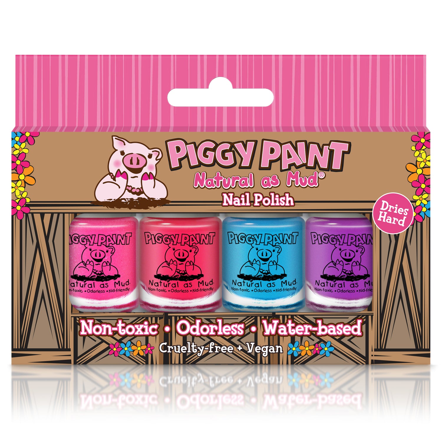 Piggy Paint Nail Polish Set - Rainbow 4 Polish Box Set – Beyond Polish